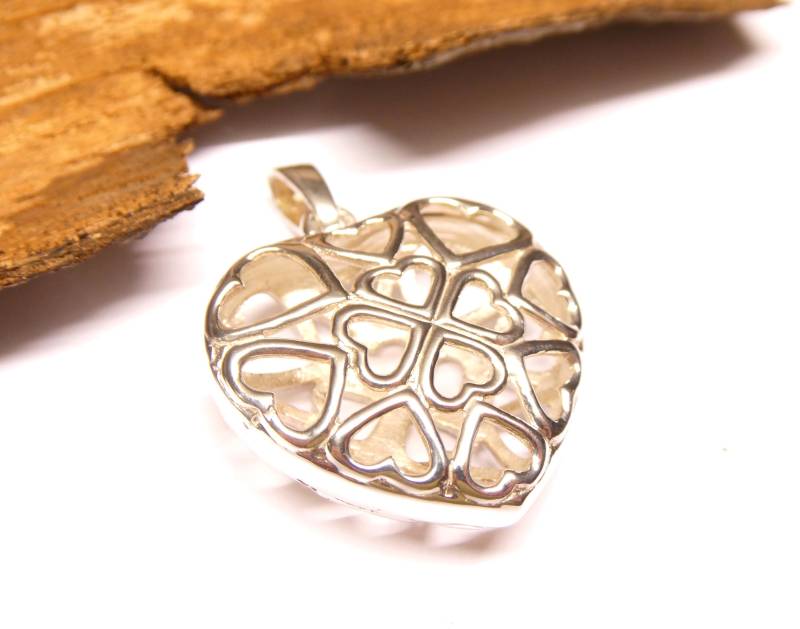 Anhänger Silber , Motivanhänger " Herz Sterlingsilber Schmuck Frauen von NaturprodukteBG