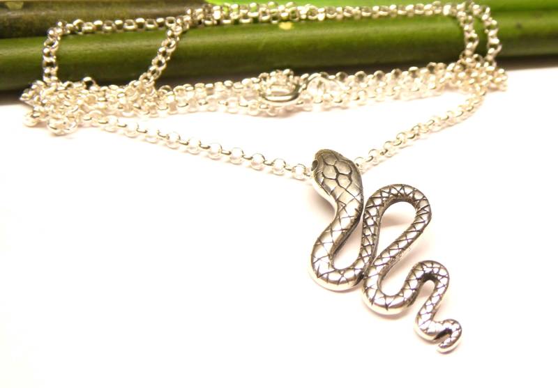 Anhänger Silber , Motivanhänger " Schlange Sterlingsilber Inklusiv Halskette von NaturprodukteBG