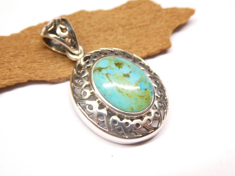 Anhänger Silber Türkis , Aus Sterlingsilber Filigran Gearbeitet Schmuck Für Frauen Anhänger Silber Türkis , Aus Sterlingsilber Filigran Gearbeitet Schmuck Für Frauen von NaturprodukteBG