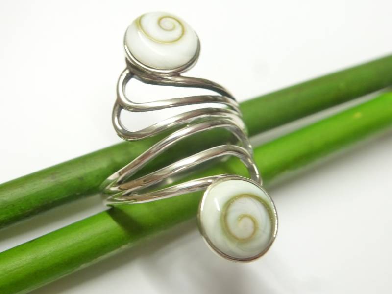 Bandring Offen , Sterlingsilber Shivaauge Gr. 57 - 18.1 Geschenk Schmuck Für Frauen von NaturprodukteBG