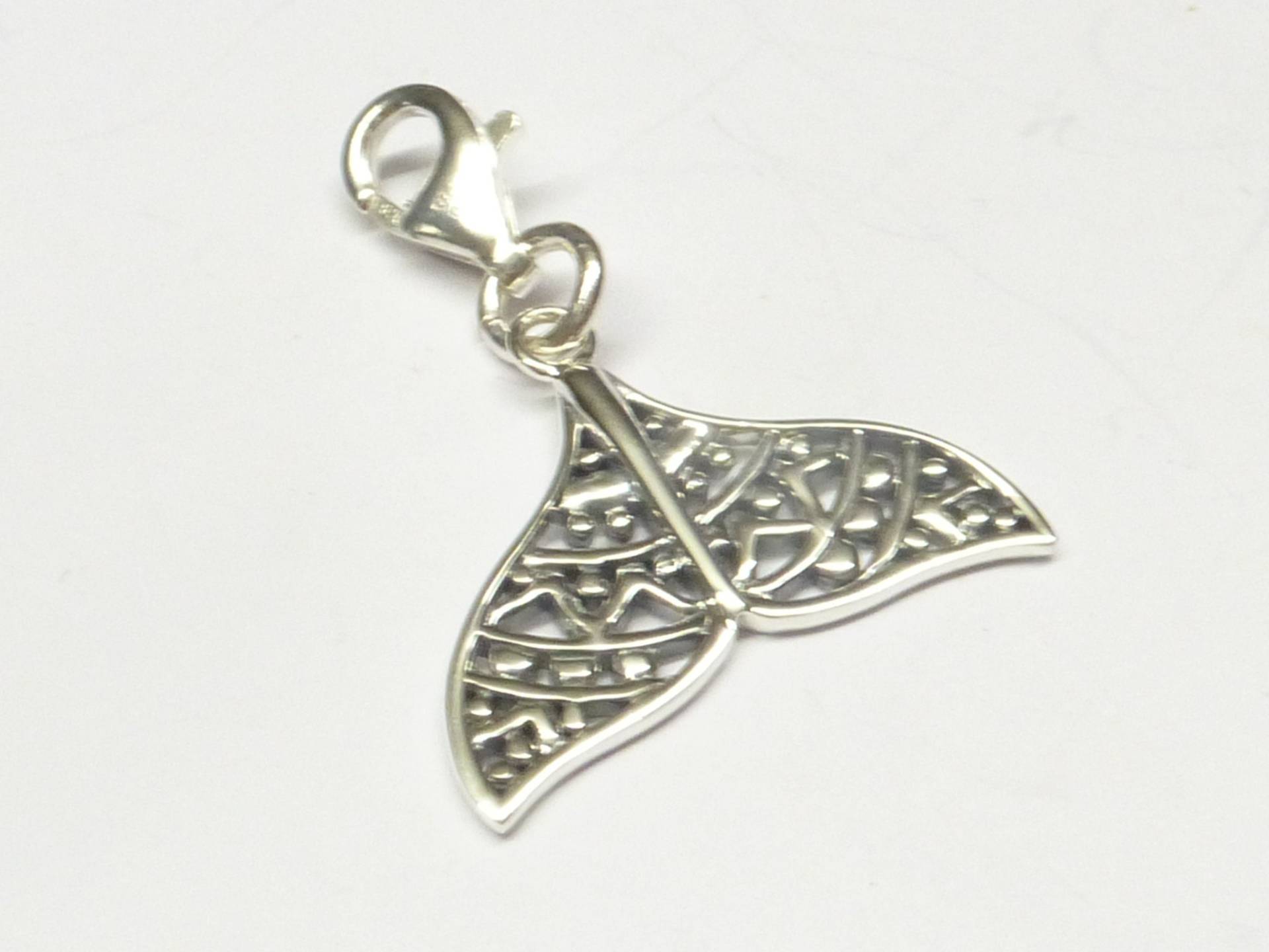 Charm Anhänger Silber , Motiv " Walflosse Sterlingsilber Schmuck Unisex von NaturprodukteBG