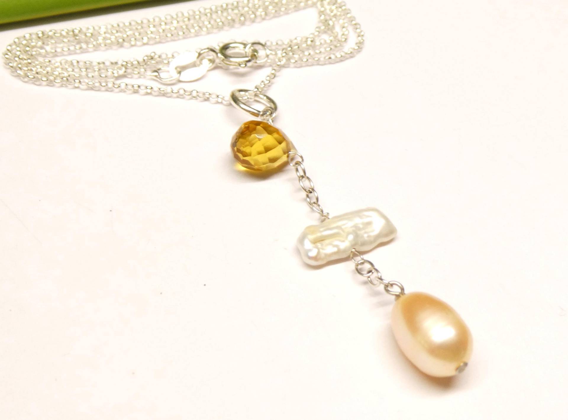 Perlenanhänger Echte Süßwasserzuchtperle , Inklusiv Halskette Sterlingsilber Schmuck Für Frauen Perlenanhänger Echte Süßwasserzuchtperle , Inklusiv Halskette Sterlingsilber Schmuck Für Frauen von NaturprodukteBG