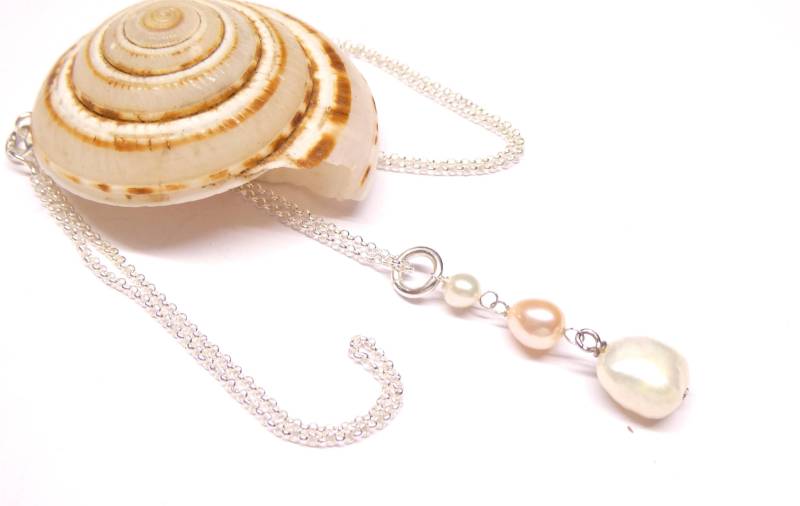 Perlenanhänger Echte Süßwasserzuchtperle , Inklusiv Halskette Sterlingsilber Schmuck Für Frauen von NaturprodukteBG