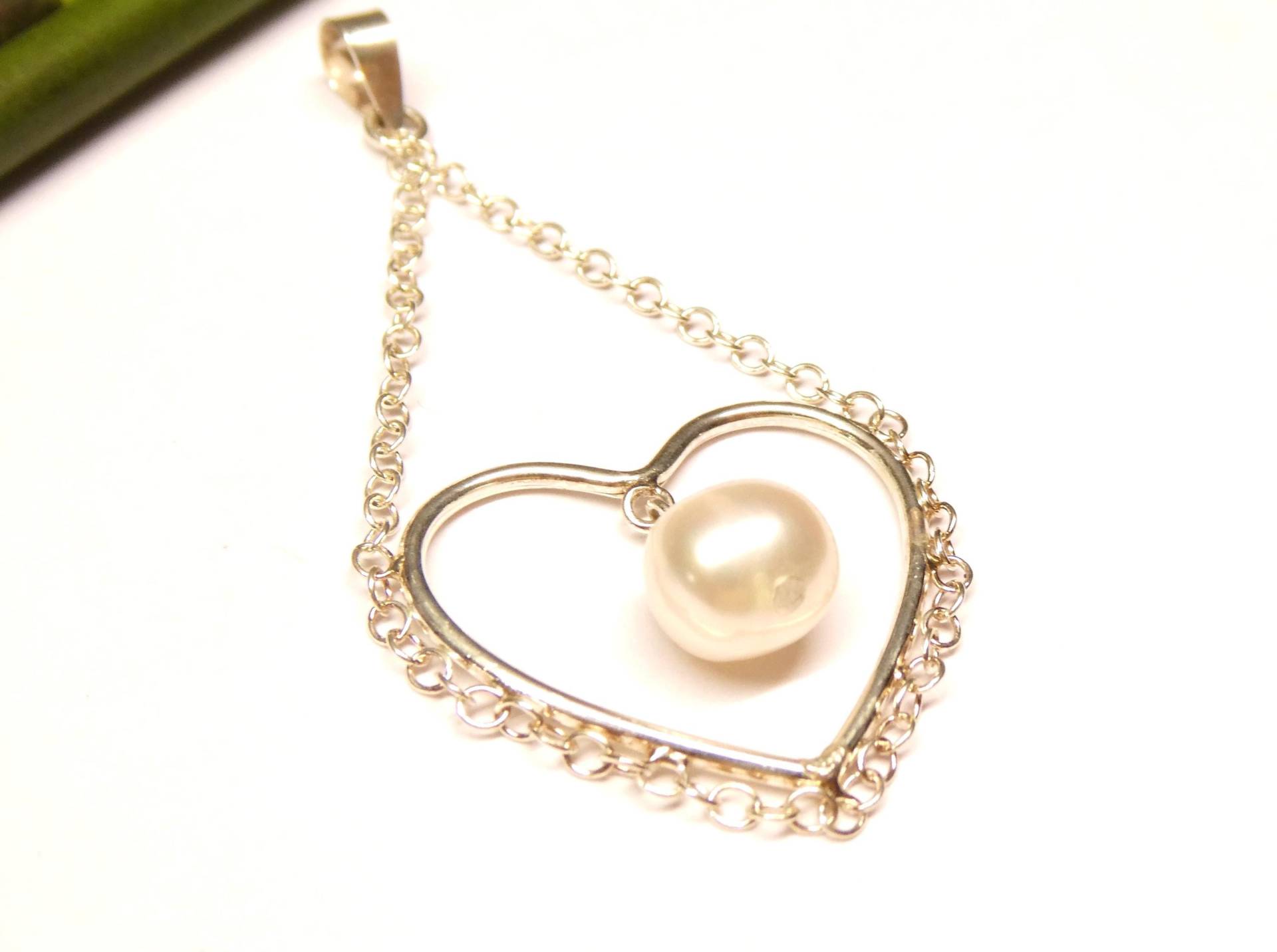 Perlenanhänger Echte Süßwasserzuchtperle , Motiv " Herz ", Sterlingsilber Schmuck Für Frauen Perlenanhänger Echte Süßwasserzuchtperle , Motiv " Herz ", Sterlingsilber Schmuck Für Frauen von NaturprodukteBG