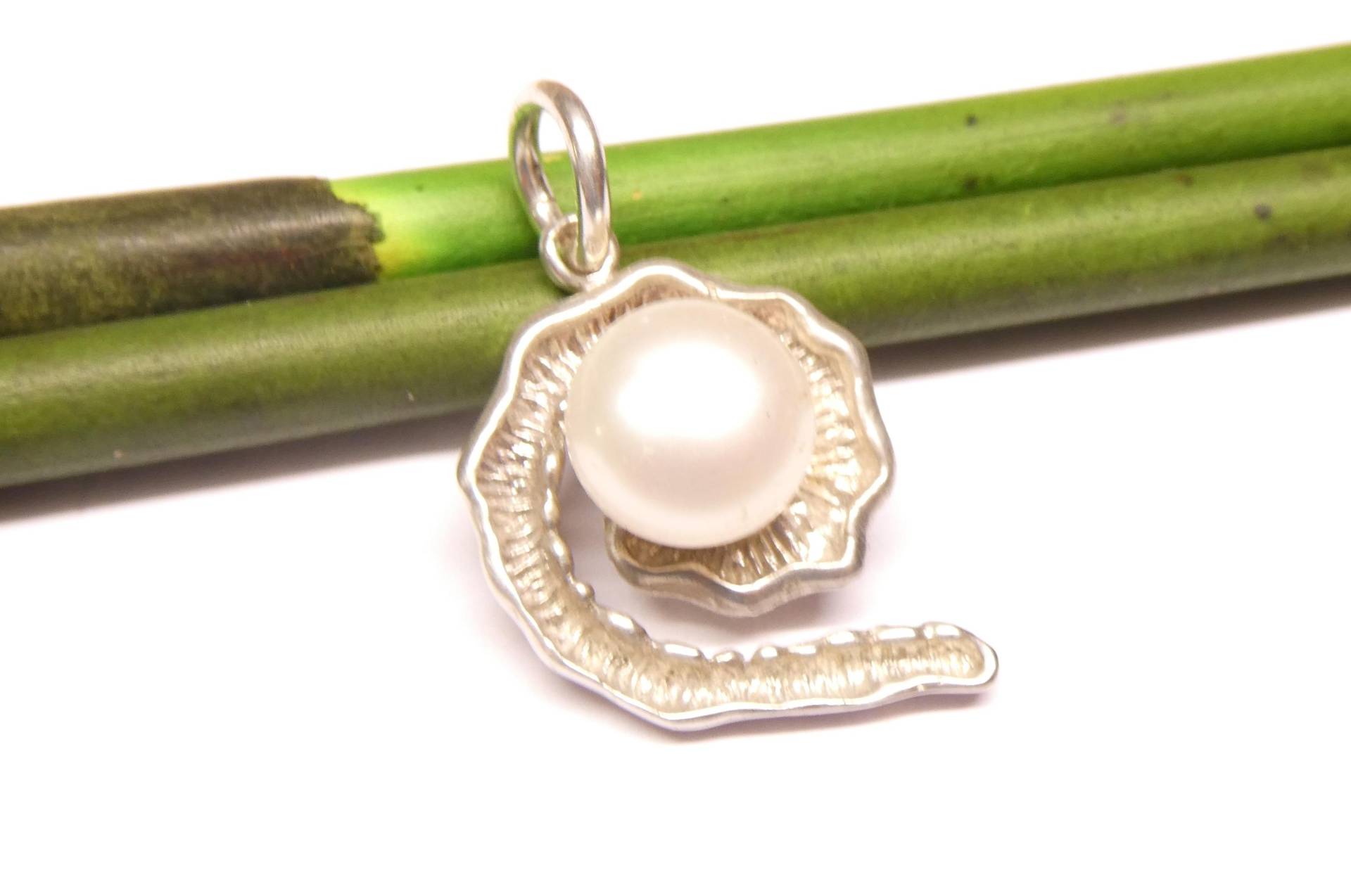 Perlenanhänger Echte Süßwasserzuchtperle , Sterlingsilber von NaturprodukteBG