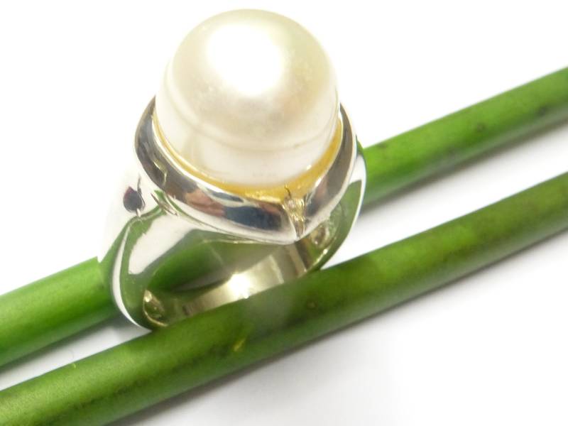 Perlenring , Ring Silber Echte Süßwasserzuchtperle Gr. 52 Mit Sterlingsilber Verarbeitet Schmuck Damen Perlenring , Ring Silber Echte Süßwasserzuchtperle Gr. 52 Mit Sterlingsilber Verarbeitet Schmuck Damen von NaturprodukteBG