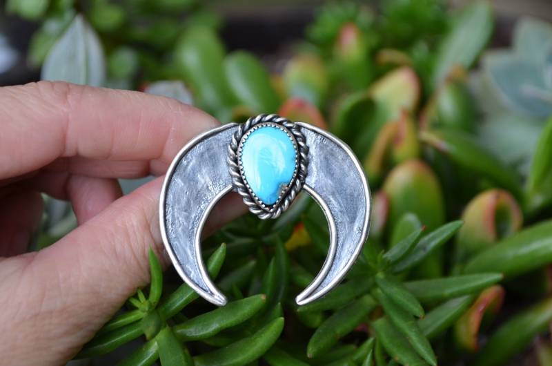 Dornröschen Naja Ring | Statement Sterling Silber Türkis Boho Dornröschen Naja Ring | Statement Sterling Silber Türkis Boho von NatvD