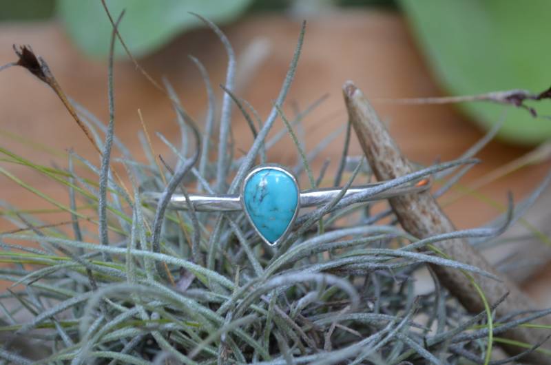 Tropfen Bündchen {7} | Sterling Silber Türkis Bündring Armband Tropfen Bündchen {7} | Sterling Silber Türkis Bündring Armband von NatvD