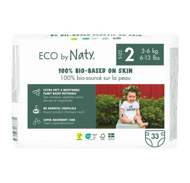 Naty Windeln Windeln - Gr.2, 3-6kg 33Stk von Naty