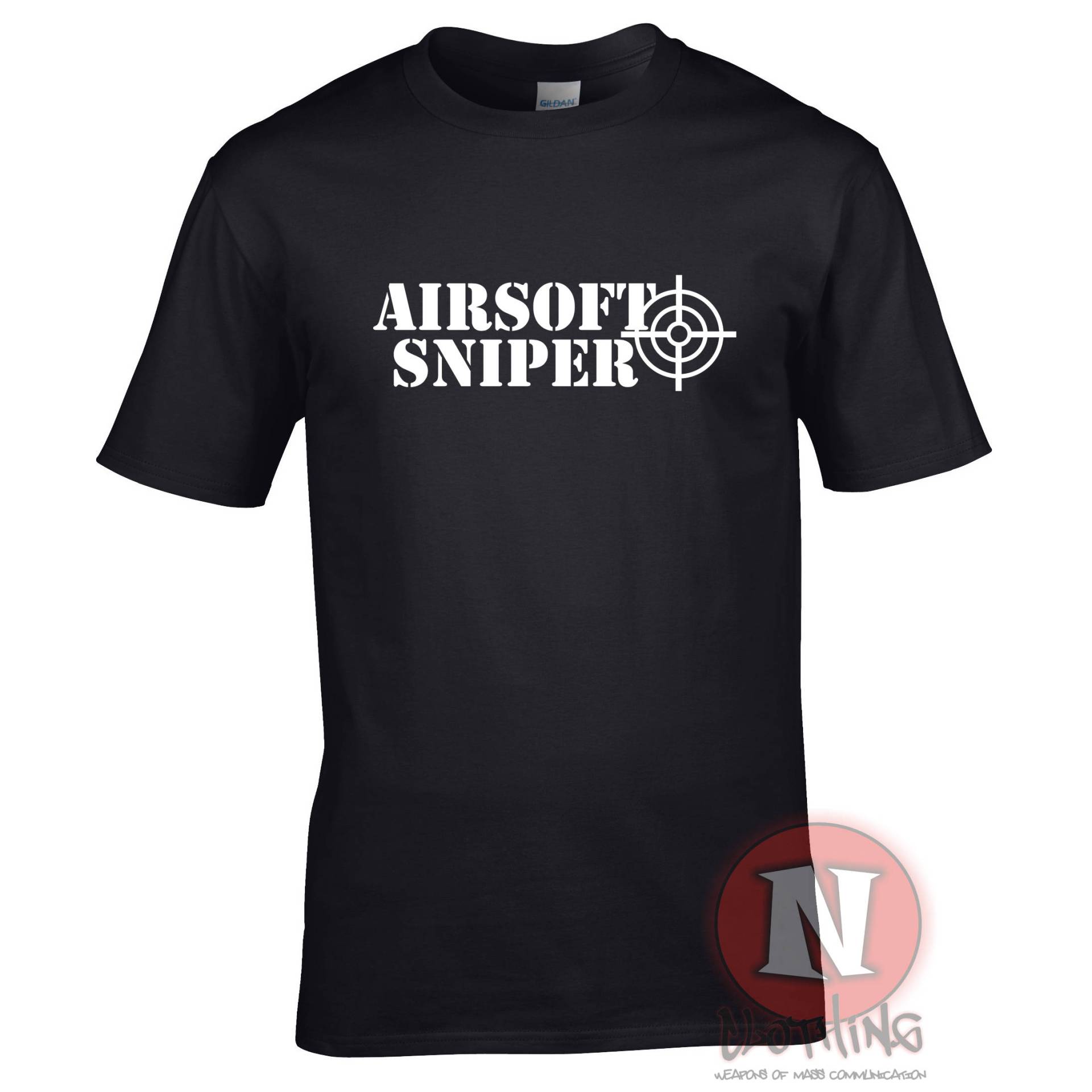 Airsoft Sniper T-Shirt Team Militär Sport Skirmish von Naughteesclothing
