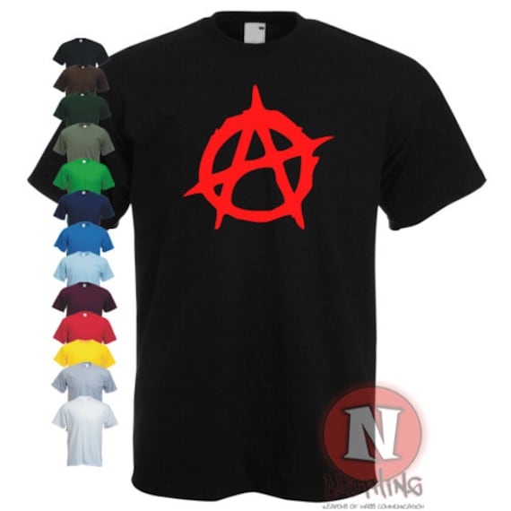 Anarchy T-Shirt. Für Dj's, Musikliebhaber, Festivalgänger, Hipster, Anarchisten Und Punks von Naughteesclothing