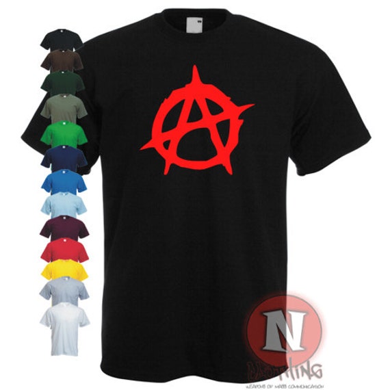Anarchy T-Shirt. Für Dj's, Musikliebhaber, Festivalgänger, Hipster, Anarchisten Und Punks von Naughteesclothing