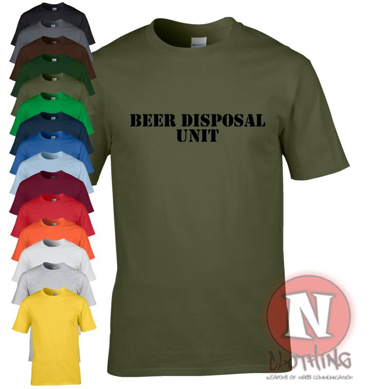 Bierentsorgung Einheit T-Shirt Tshirt Trinken Festival Party T-Shirt von Naughteesclothing