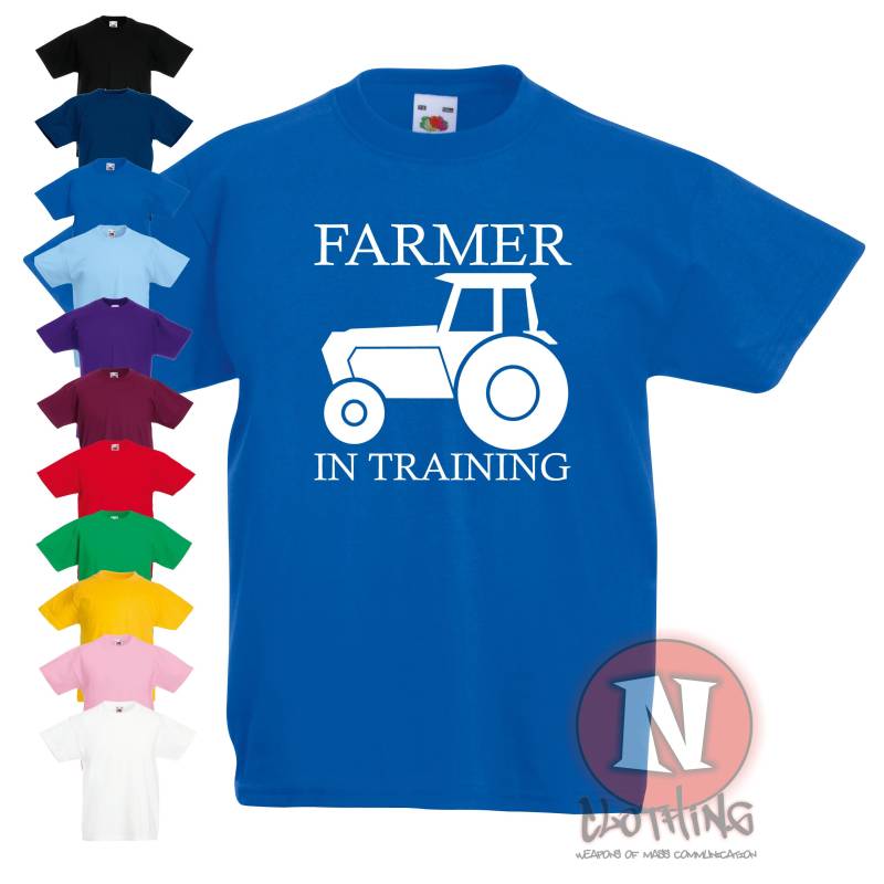 Landwirt in Der Ausbildung Kinder T-Shirt. Für Die Kleinen Und Jugendlichen. 100 % Baumwolle, Tolle Geschenkidee von Naughteesclothing