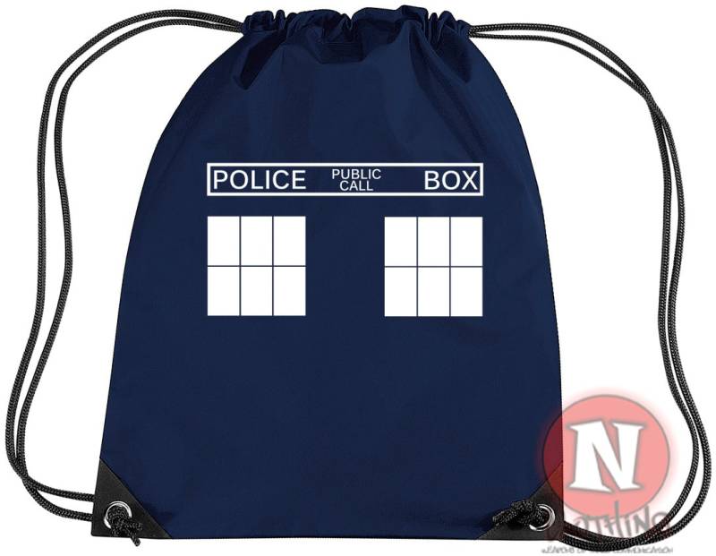 Tardis Polizei Handy Box Turnbeutel. Ideal Für Schule Und Vereine. Turnbeutel in 2 Farben. Perfekt Den Whovians Sonic-Schraubenzieher von Naughteesclothing