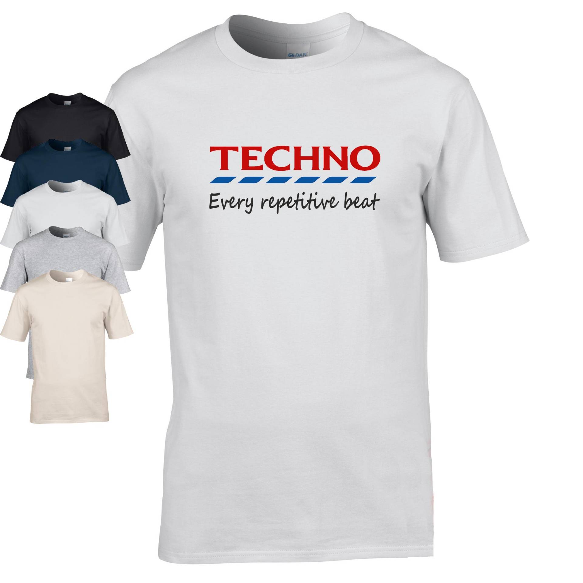 Techno T-Shirt Für Jeden Sich Wiederholenden Schlag Edm Uk von Naughteesclothing