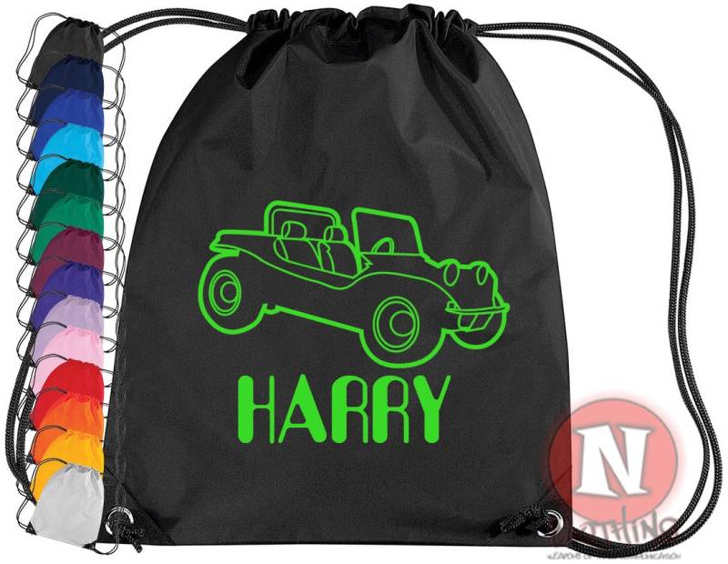 strand Buggy Turnbeutel. Personalisieren Sie Mit Dem Namen Ihres Kindes. Ideal Für Schule Und Vereine. Turnbeutel in 14 Farben Personalisiere von Naughteesclothing