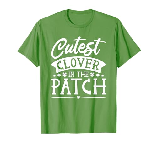 Süßes Kleeblatt im Patch, St. Patricks Day Kids T-Shirt Süßes Kleeblatt im Patch, St. Patricks Day Kids T-Shirt von Naughty Leprechauns St Paddys Day Gifts