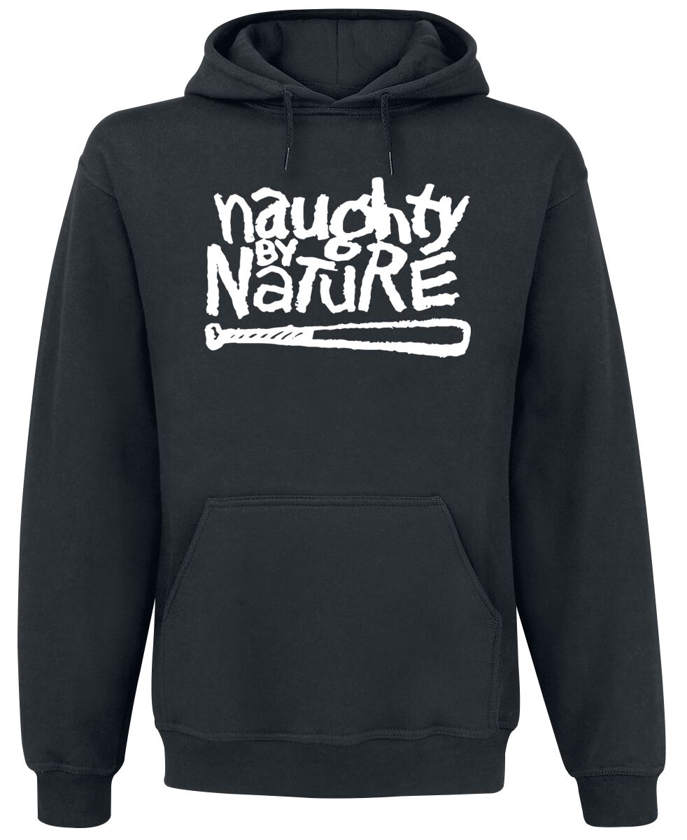 Naughty by Nature Classic Logo Kapuzenpullover schwarz in L von Naughty by Nature