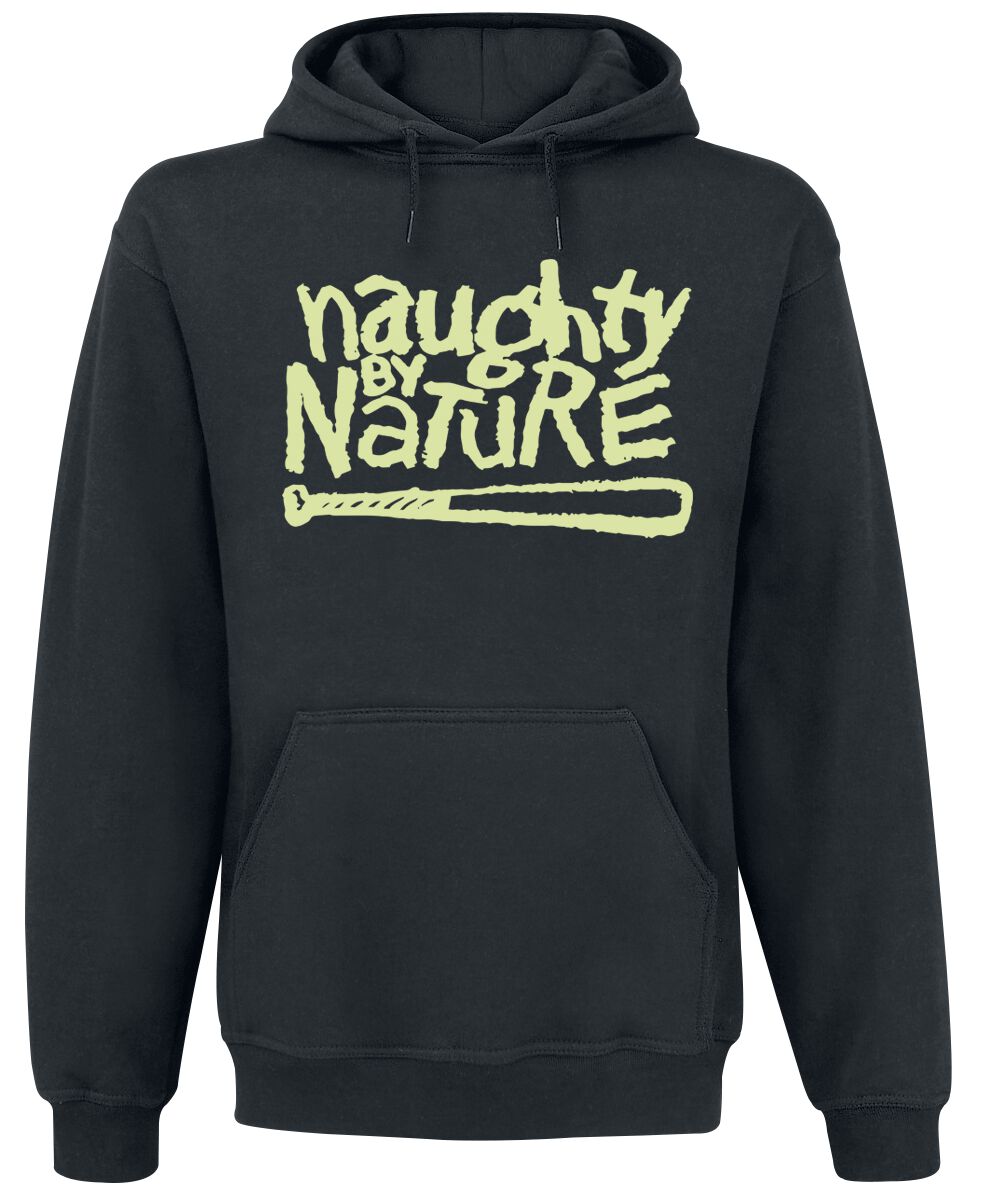 Naughty by Nature Classic Logo OPP Kapuzenpullover schwarz in M von Naughty by Nature