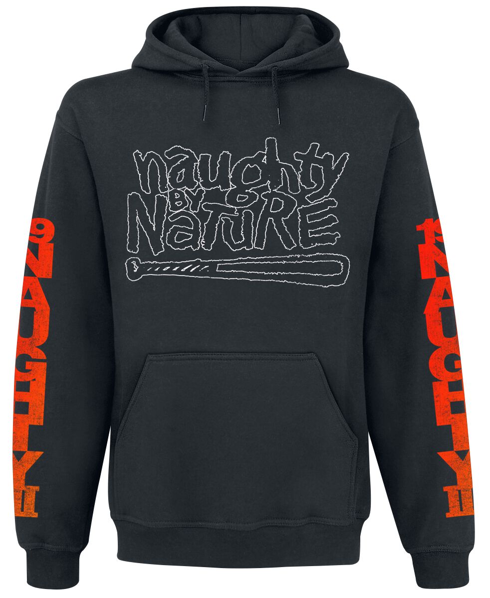 Naughty by Nature Hip Hop Hooray Kapuzenpullover schwarz in 3XL von Naughty by Nature