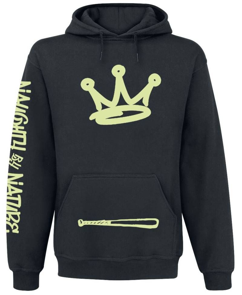 Naughty by Nature Kapuzenpullover - Graffiti Logo - S bis L - für Männer - Größe S - schwarz  - Lizenziertes Merchandise! von Naughty by Nature