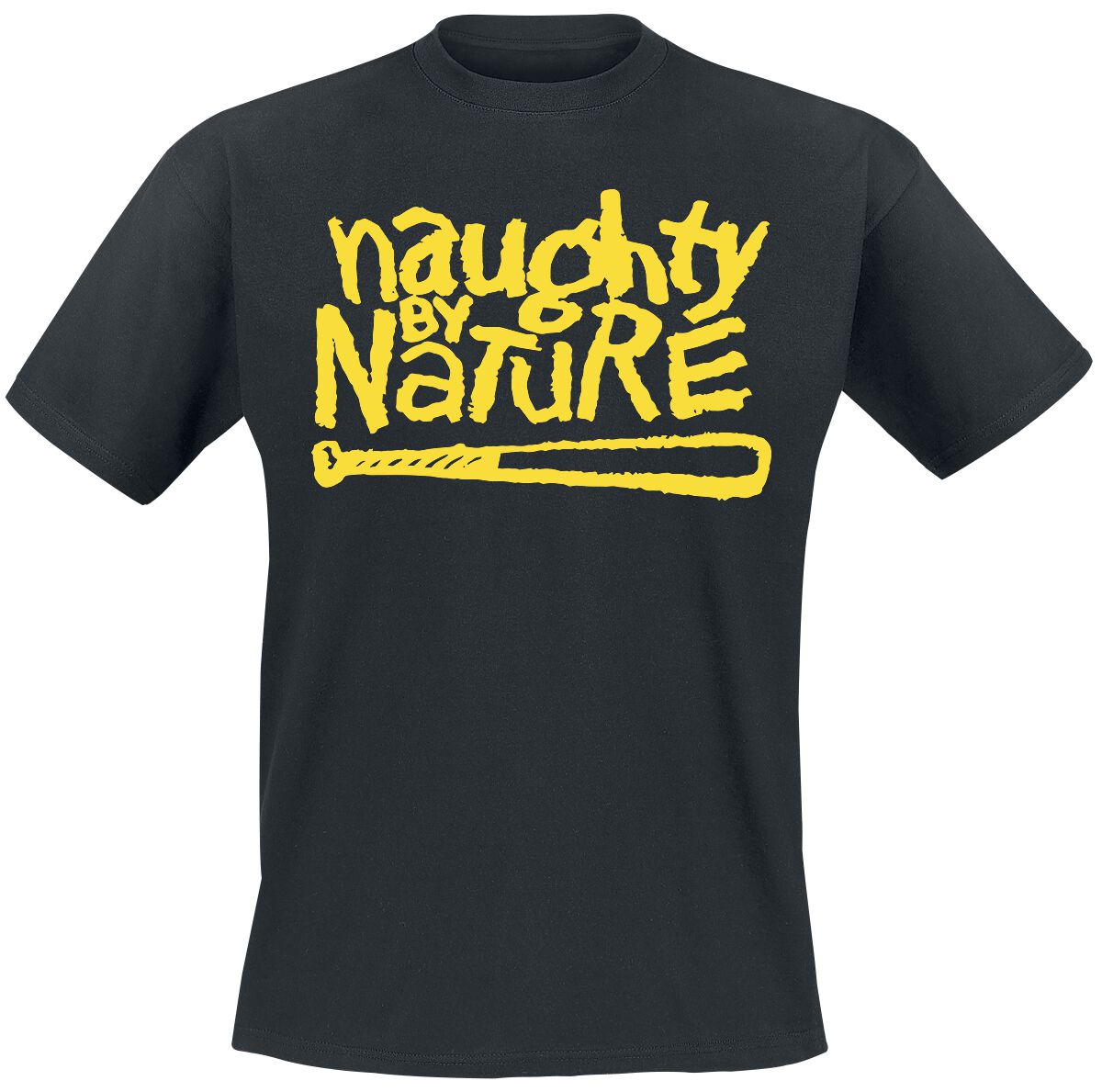 Naughty by Nature Yellow Classic T-Shirt schwarz in XXL von Naughty by Nature