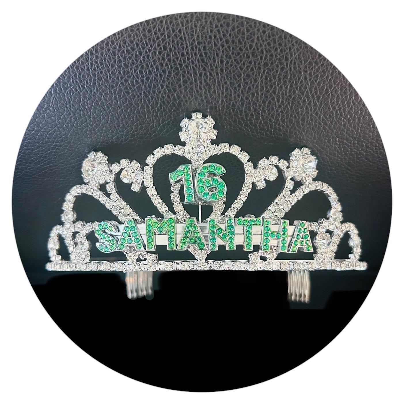 Personalisierte Geburtstag Tiara Quincenera/15. Geburtstag, Sweet 16, 18. 21. Dirty 30., 40., 50., 60., 70 Personalisierte Geburtstag Tiara Quincenera/15. Geburtstag, Sweet 16, 18. 21. Dirty 30., 40., 50., 60., 70 von NaughtyBrit