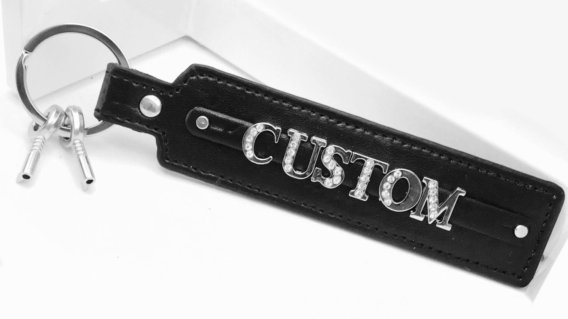 Personalisierter Schlüsselanhänger Aus Leder Personalisierter Schlüsselanhänger Aus Leder von NaughtyBrit
