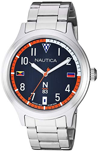 Nautica Crissy Field Herren-Armbanduhr 43mm Armband Edelstahl Quarz NAPCFS908 von Nautica