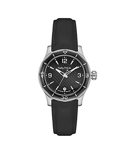 Nautica Damen Analog Quarz Uhr mit Silikon Armband 6.56086E+11 von Nautica