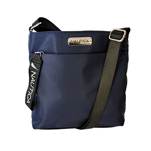 Nautica Damen Diver Nylon Small Womens Crossbody Bag Purse with Adjustable Shoulder Strap Schultertasche, Indigo von Nautica