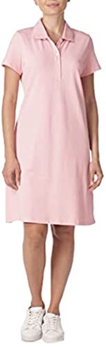 Nautica Damen Easy Classic Korte mouw Stretch Katoen Polo Jurk Lssiges Kleid, Aloha Pink, XL EU von Nautica