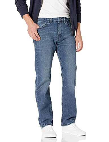 Nautica Herren 5 Pocket Relaxed Fit Stretch Jeans, Gulf Stream Wash, 36W / 30L von Nautica