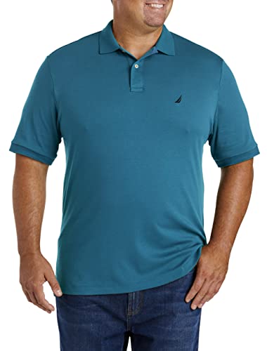 Nautica Herren Kurzärmeliges Poloshirt aus Weicher Baumwolle mit Klassischer Passform Polohemd, Cargoblau, 4X von Nautica