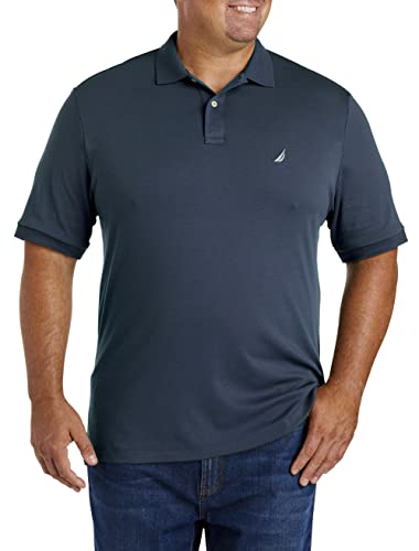 Nautica Herren Classic Fit Short Sleeve Solid Soft Cotton Polo Shirt Poloshirt, Navy, 3X-Groß von Nautica