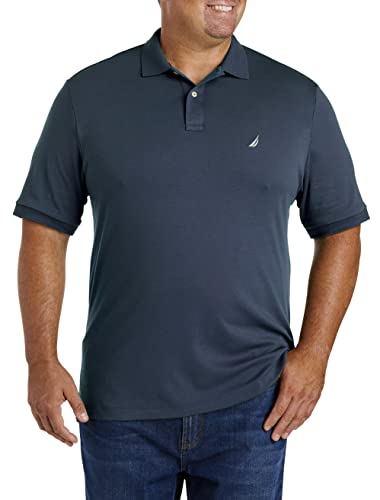 Nautica Herren Kurzärmeliges Weicher Baumwolle mit Klassischer Passform Poloshirt, Navy, 4X-Large Hoch von Nautica