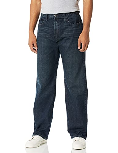 Nautica Herren Loose Fit Denim Jeans, Rigger Blue, 33W / 34L von Nautica