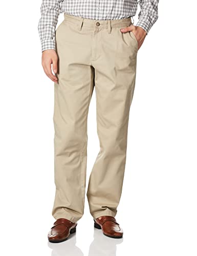 Nautica Herren Men's Classic Fit Twill Pants Unterhose, True Khaki, 32W / 30L von Nautica