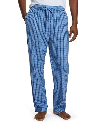 Nautica Herren-Schlafanzughose, weich, gewebt, 100% Baumwolle, elastischer Bund - Blau - Small von Nautica