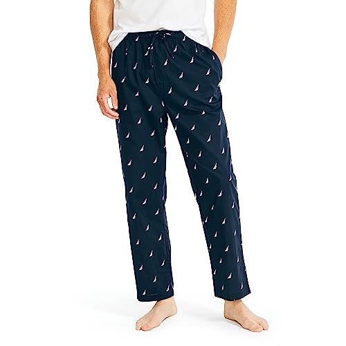 Nautica Herren Schlafanzughose aus 100 % Weicher Baumwolle, Elastischer Bund Pyjamahose, Marineblau, L EU Nautica Herren Schlafanzughose aus 100 % Weicher Baumwolle, Elastischer Bund Pyjamahose, Marineblau, L EU von Nautica
