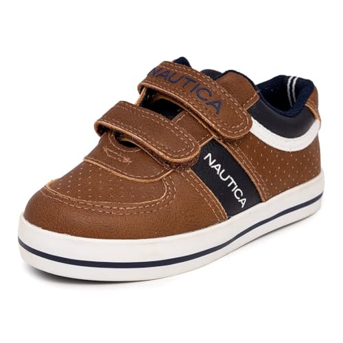 Nautica Kids Sneakers Double Strap Casual Athletic Shoes for Toddlers and Little Kids - Boys & Girls-Limpopo-Tan Navy White Size-5 Nautica Kids Sneakers Double Strap Casual Athletic Shoes for Toddlers and Little Kids - Boys & Girls-Limpopo-Tan Navy White Size-5 von Nautica