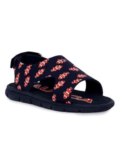 Nautica Sportsandalen für Kinder, Wasserschuhe, Sommersandalen mit offenem Zehenbereich, für Jungen und Mädchen (kleines Kind/großes Kind), Clownfisch, Marineblau, 16.0 cm von Nautica