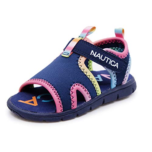 Nautica Sportsandalen für Kinder, Wasserschuhe mit offener Zehenpartie für den Sommer, Jungen, Mädchen, (kleine Jungen / große Junge), Batik, Marineblau, 13.0 cm von Nautica