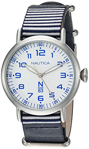 Nautica Wakeland Herren-Armbanduhr 40mm Armband Leder Quarz Analog NAPWLS906 von Nautica