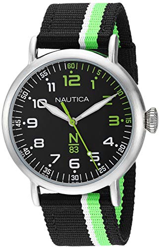 Nautica Wakeland Herren-Armbanduhr 40mm Armband Nylon Quarz Analog NAPWLS913 von Nautica