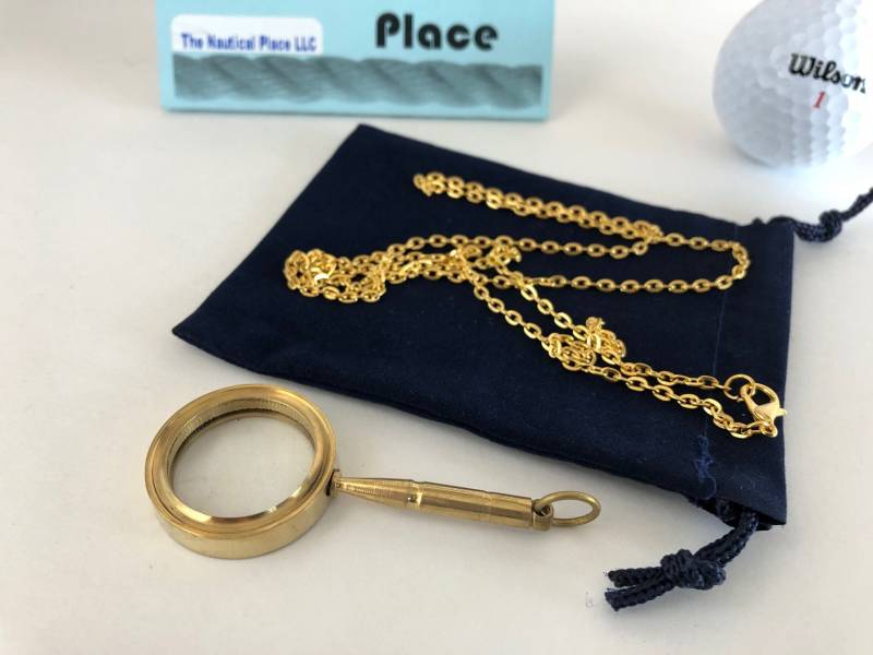 Messing Lupe Mit Optional 27 "Kette & Tasche - Mini Alter Vintage Antik Stil Halskette Anhänger Weihnachtsgeschenk." Messing Lupe Mit Optional 27 "Kette & Tasche - Mini Alter Vintage Antik Stil Halskette Anhänger Weihnachtsgeschenk." von NauticalPlace