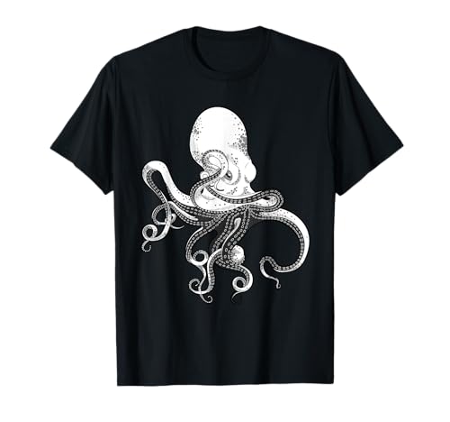 Oktopuse Tintenfisch Krake Fisch Kind Kinder Tintenfische T-Shirt von Seefahrt Geschenke Windrose Geschenkideen