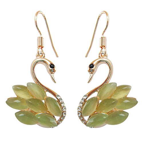 Navachi - Basismetall, vergoldet mit 18 kt Marquiseschliff Grüngelb Opale von Navachi