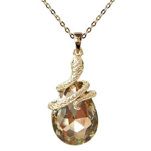 Navachi - Basismetall, vergoldet mit 18 kt Tropfenschliff braun Oxyde de Zirconium von Navachi